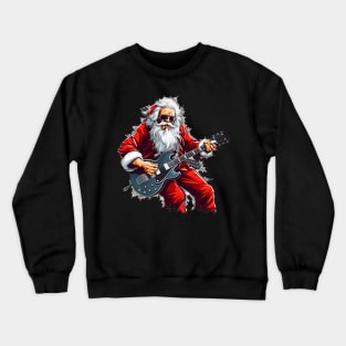 Guitar Santa Crewneck Sweatshirt